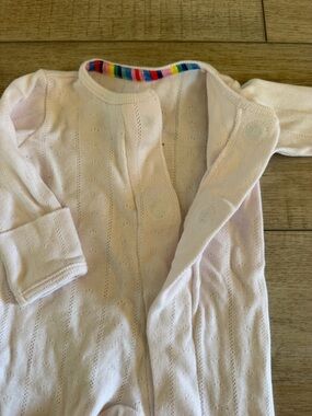 Magnetic me footie soft pink onesie